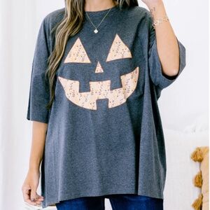 NEW Never Worn Pumpkin Boyfriend Tee Charcoal Sz 2X